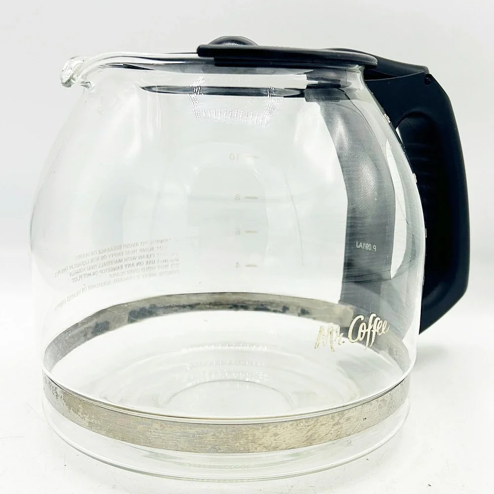 Mr. Coffee Replacement Carafe 12 Cup Clear‎ Good Glass Coffee Pot Black Handle